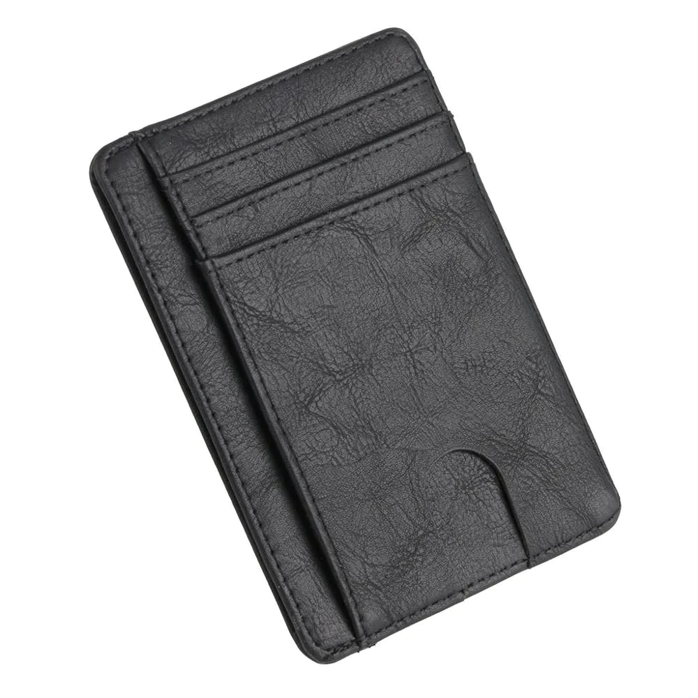 Carteira Slim Masculina de Couro - Elegante