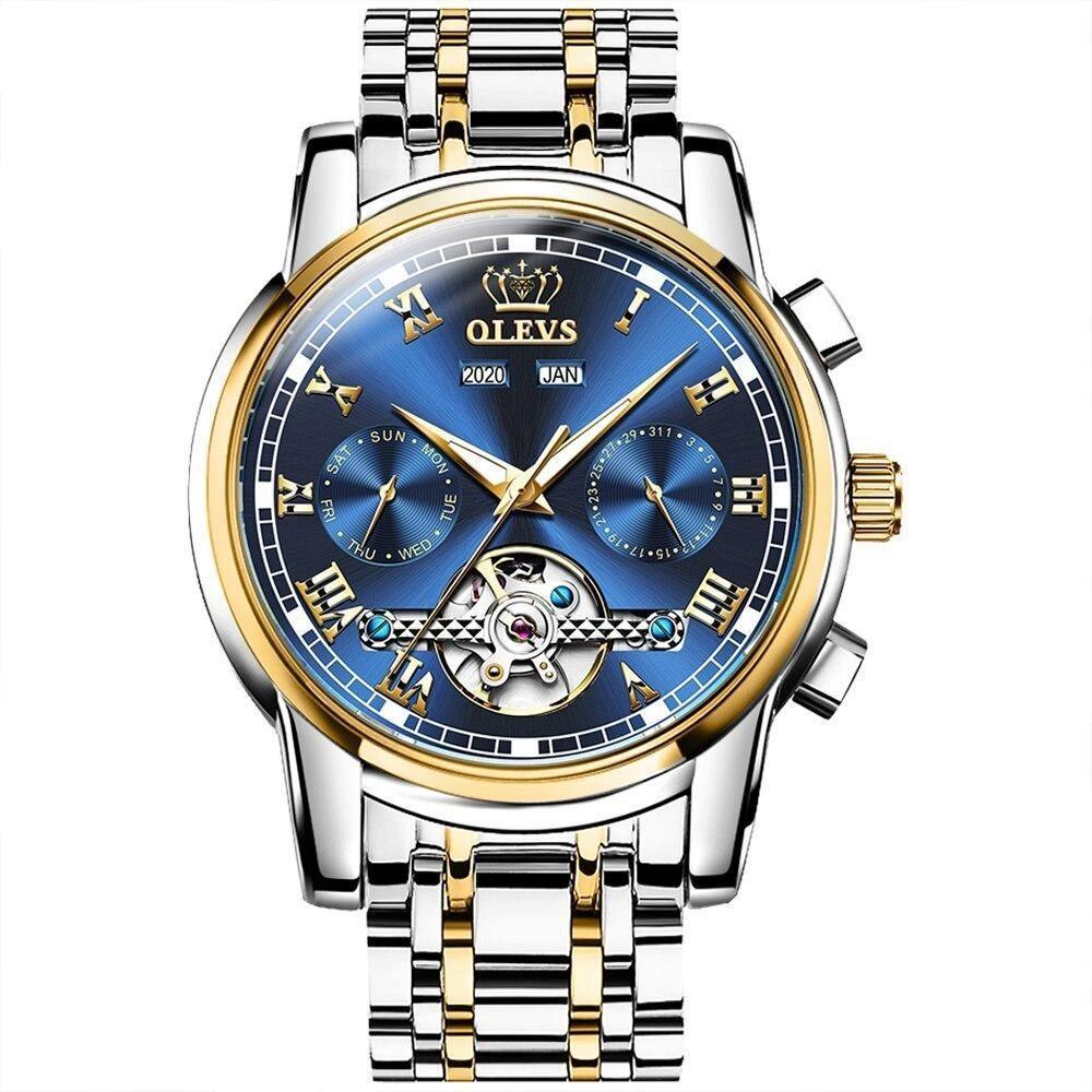 Relógio Casual Masculino OLEVS Premium - Aço inoxidável - Elegante